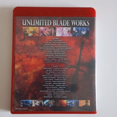 (Japan ver.) Fate/stay night: Unlimited Blade Works limited edition Blu-ray