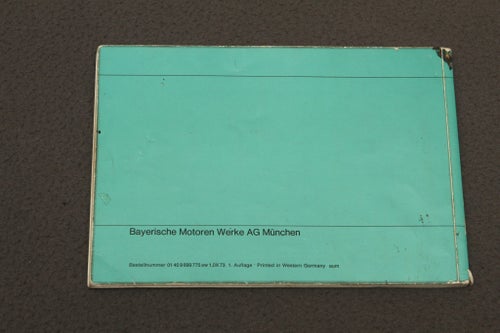 Instruktionsbok BMW 520 525