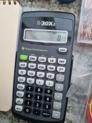 TI-30Xa miniräknare + tillbehör – komplett mattepaket!