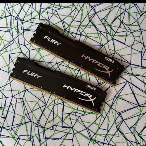 2st Kingston HyperX Fury Black DDR4 2x8GB