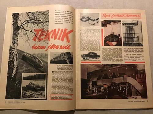 TEKNIK FÖR ALLA NR 1 1956 RYSK FOLKBIL VOLGA,GÖTEBORG TV,USA BILAR 1956,CRESCENT