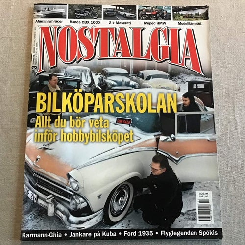 NOSTALGIA NR 3 2006 MASERATI,HONDA CBX 1000,MOPED HMW,LISS & CO GAGNEF