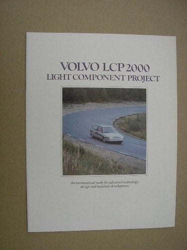 VOLVO Försäljningsbroschyr Light Component Project LCP 2000
