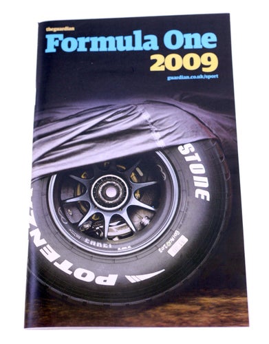 The Guardian Guide magazine "Formula 1" Easter issue 2009-Weight 64g-FREE POST