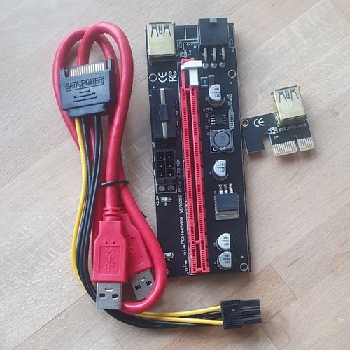 PCI-E PCIE Riser 010S Plus Gold USB 3.0 1X to 16X 6PIN