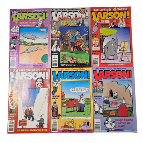 Larson! Serietidningar - 12 st 1996-1997