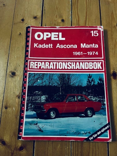 Opel Kadett Ascona Manta Reparationshandbok 1961-1974