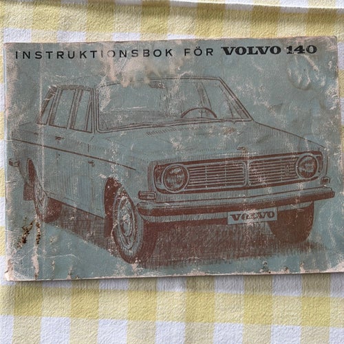 Instruktionsbok för Volvo 140 1969