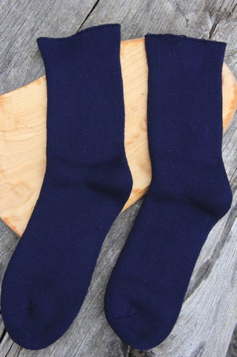 NYA! MÖRKBLÅ STRUMPOR strl 35-39 tjockare kvalitet varma sockor