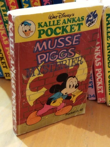 Kalle Ankas pocket 47 Walt Disney's Musse Piggs mysterier. Good+