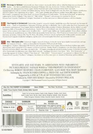 This Property Is Condemned (1966) Sydney Pollack, Natalie Wood, Robert Redford.