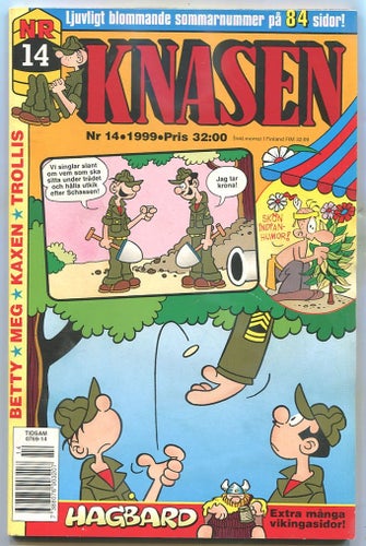 Knasen 1999 nr 14 Hagbard, Rödöga , Betty, Trollis , Meg