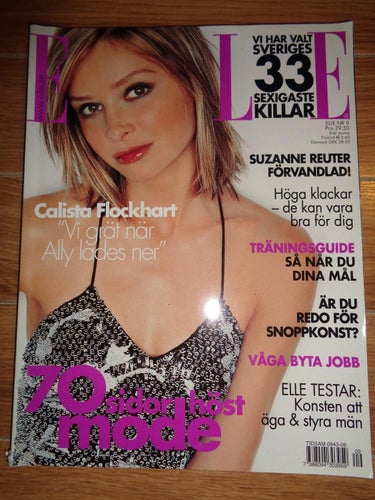 Elle Sept 2002 Calista Flockhart, Suzanne Reuter, Julia Stiles,