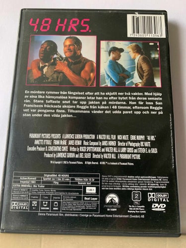 48 hours, Dvd