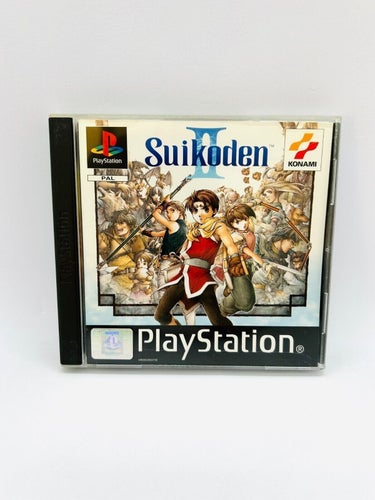 GERMAN Suikoden II 2 Sony Playstation PSX PS1 CIB COMPLETE BOX MANUAL