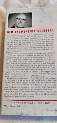 Ekumenismen och Bibeln av David Hedegård, 1953