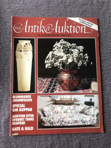 Antik & Auktion 10/1983 - Special om koppar, Gate och Hald 100 år, jugendvaser