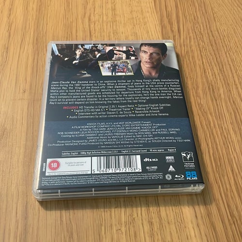 Knock Off - 88 Films - Van Damme, Tsui Hark