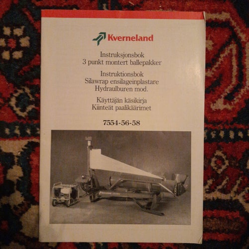 Kverneland Instruktionsbok