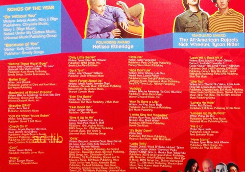 POP MUSIC AWARDS USA ASCAP 2007, STOR TIDNINGSANNONS 2007