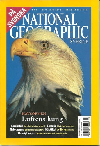 National geographic Nr 7 2002 - Havsörnen - Luftens kung
