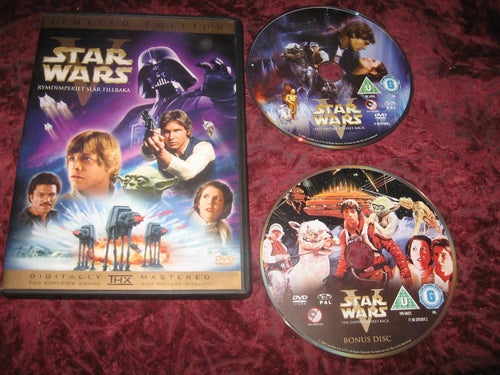 STAR WARS RYMDIMPERIET SLÅR TILLBAKA EPISODE V (HARRISON FORD,MARK HAMILL) 2-DVD