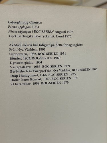 Ugnstekt gädda av Stig Claesson, Bok, Lässkick