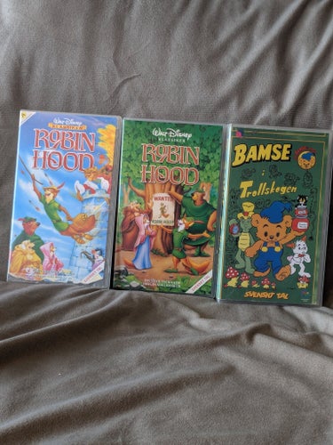 VHS-filmer: Disney Klassiker och mer (9 filmer)