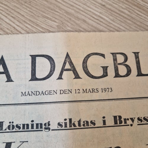 Svenska Dagbladet från 1973