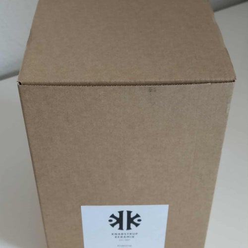 KNABSTRUP KERAMIK VASE 20 CM MÖRKBLÅ NY/OANVÄND