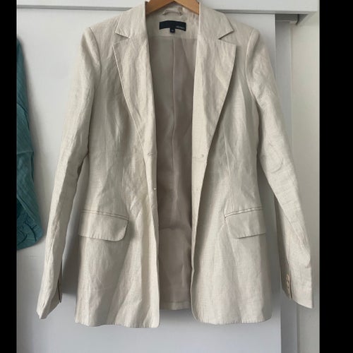 Snygg beige Linnekavaj, S/36 (NWOT) Examen/Student/Bröllop