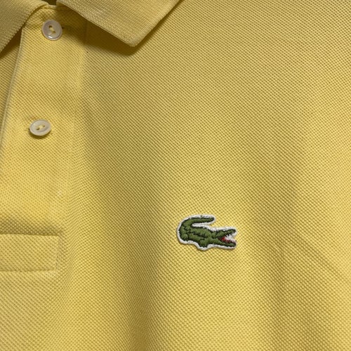 Lacoste gul pikétröja, storlek L