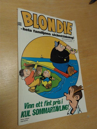 Blondie 1972 nr 8. serietidning. Fine plus