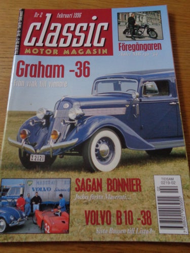 Classic Motor nr2 1996 Joakim Bonniers första Maserati, Maserati 150 S,