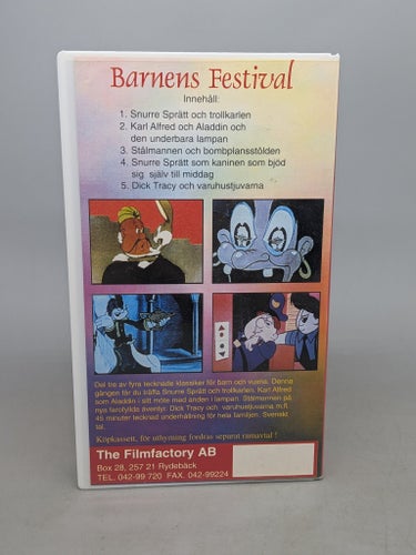 Barnens Festival - Stålmannen, Snurre Sprätt, Karl Alfred m.fl. VHS
