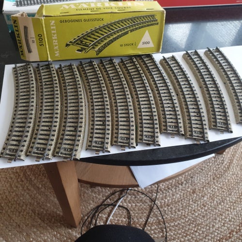 Märklin M räls 5100 böjda 10 pack