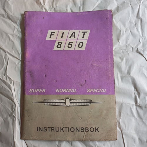 Fiat 850, Instruktionsbok