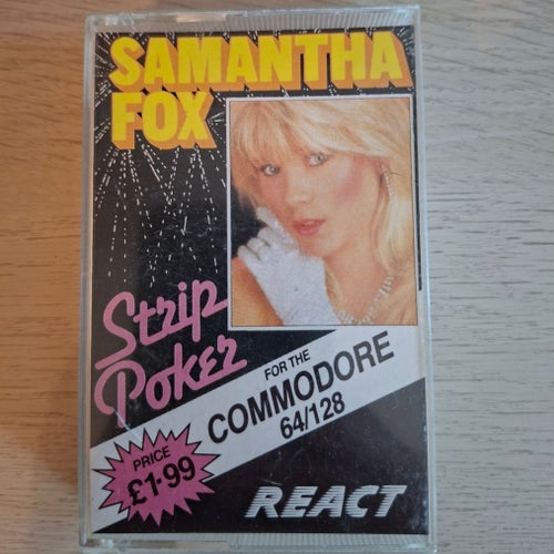 Samantha Fox Strip Poker för Commodore 64/128 kassettband
