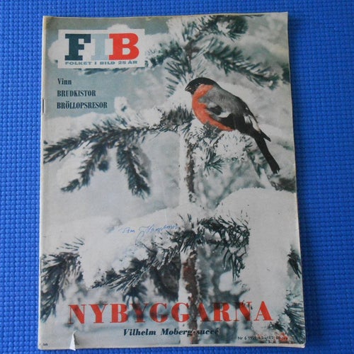 FIB 6 1959 Sara Lidman Gamla Stan Alfred Hitchcock Folke Mellvig Vilhelm Moberg