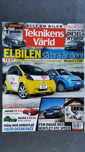 Teknikens Värld 13 2009: Jaguar XK 5,0 V8, Morgan Aeromax, beg Cadillac SRX