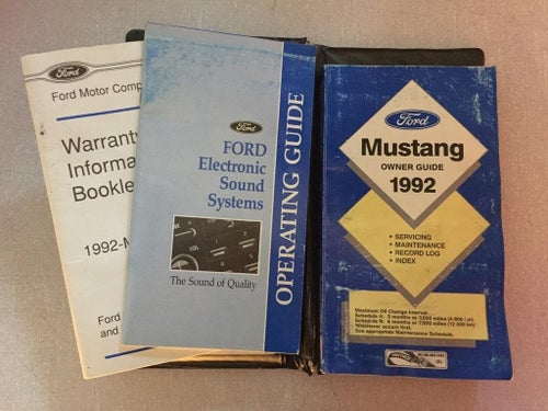 1992 Ford Mustang Owner's Manual