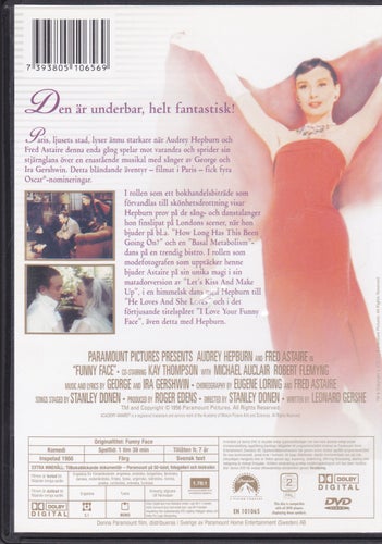 DVD / Kär I Paris (Funny Face) / Audrey Hepburn, Fred Astaire, Robert Flemyng