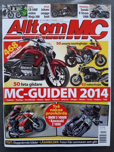 Allt om MC 2 2014: Kawasaki Z 1000, BMW S 1000R, Suzuki V-Strom 1000, MC-guiden