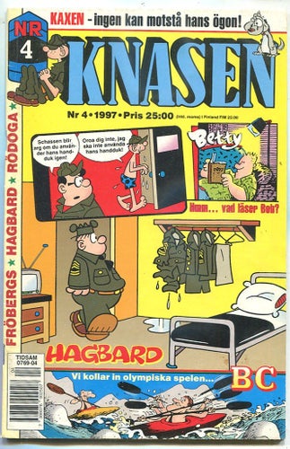 Knasen 1997 nr 4 Hagbard, BC, Rödöga, Kaxen, Fröbergs, Betty