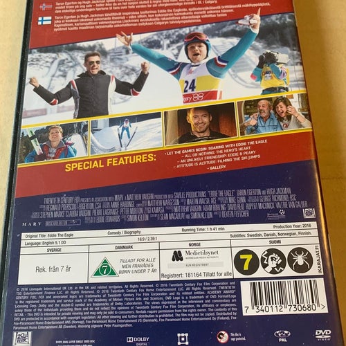Eddie the eagle, Dvd