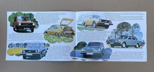 VOLVO Försäljningsbroschyr Modellprogram 1977