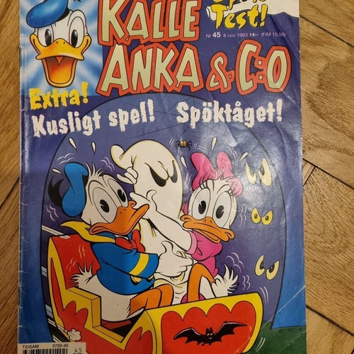 Kalle Anka & C:o, Nr 45. 1993 - comic serie comics serietidning tidning serier