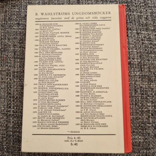 Kitty och fönstermysteriet av Carolyn Keene, 1969