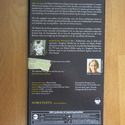 Maisie Dobbs av Jacqueline Winspear, 2003