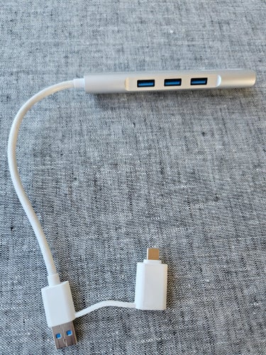 Sandstrøm USB 3.0 Hub med Ethernet